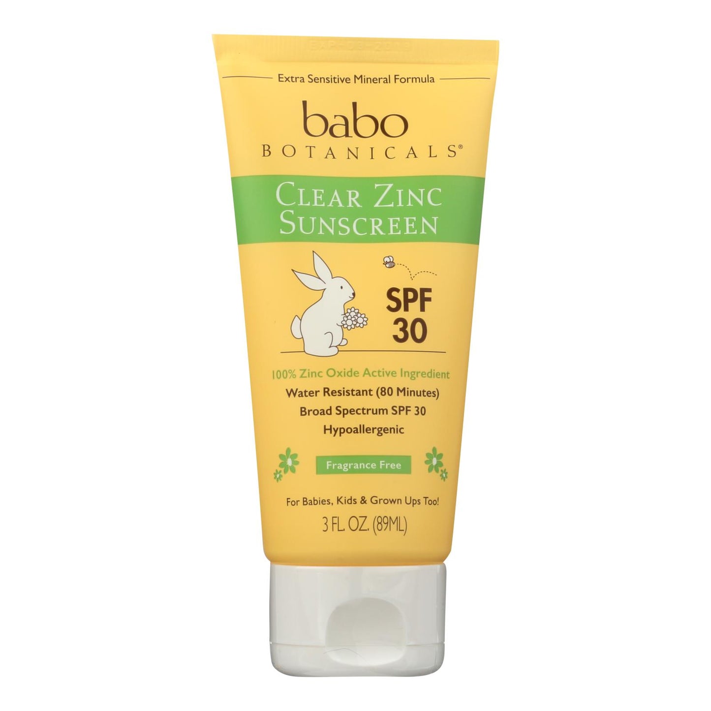 
                  
                    Babo Botanicals Sunscreen, Clear Zinc Unscented Spf 30, 3 Oz
                  
                
