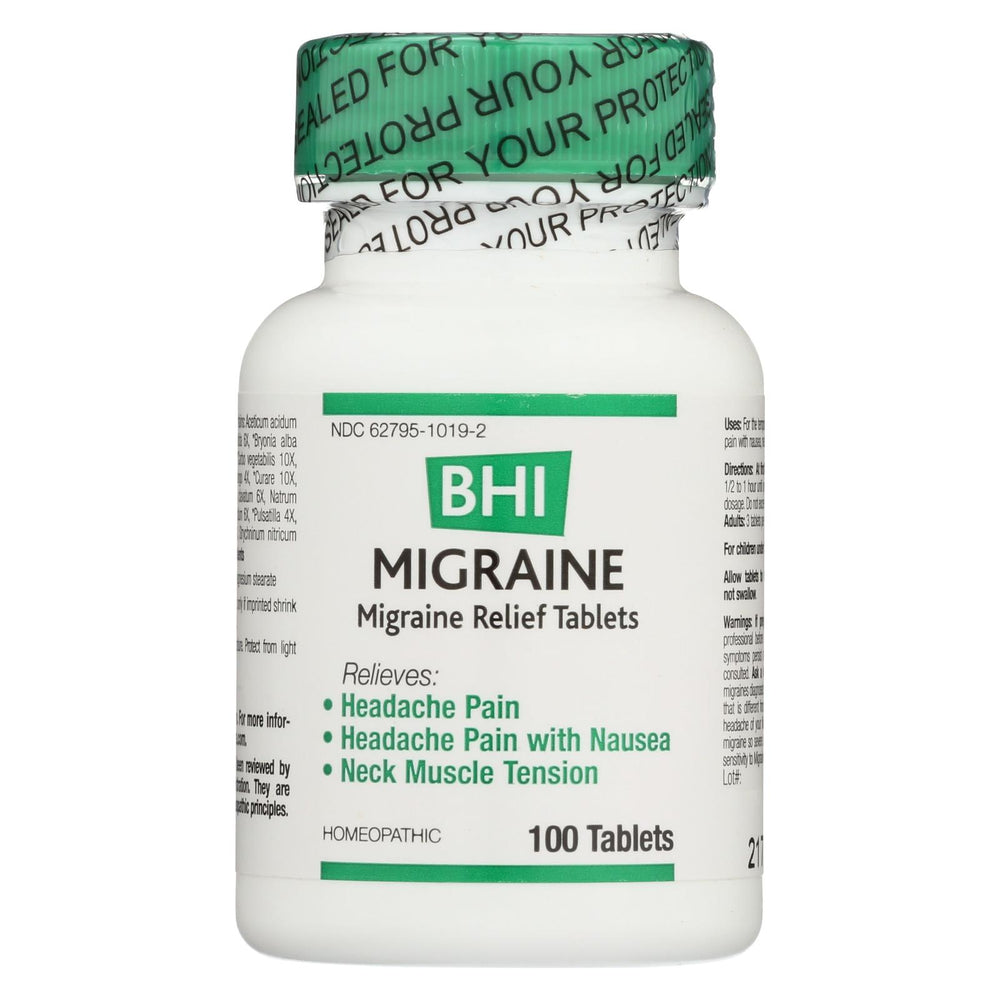 Bhi Migraine Relief, 100 Tablets