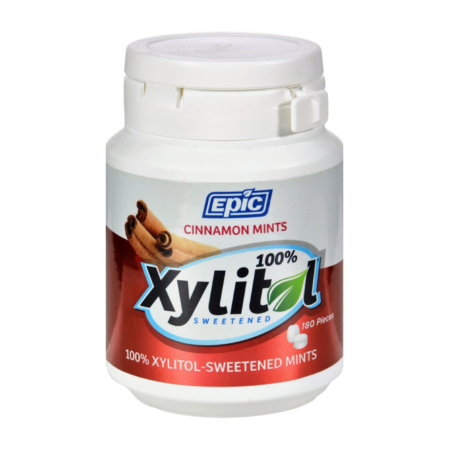 
                  
                    Epic Dental Xylitol Mints, Cinnamon Xylitol Bottle, 180 Ct
                  
                