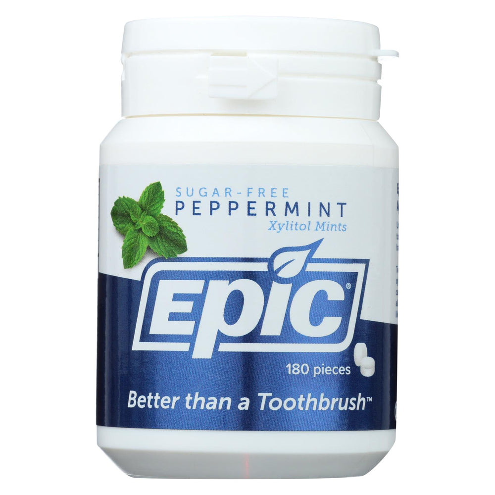 
                  
                    Epic Dental Xylitol Mints, Peppermint Xylitol Bottle, 180 Ct
                  
                