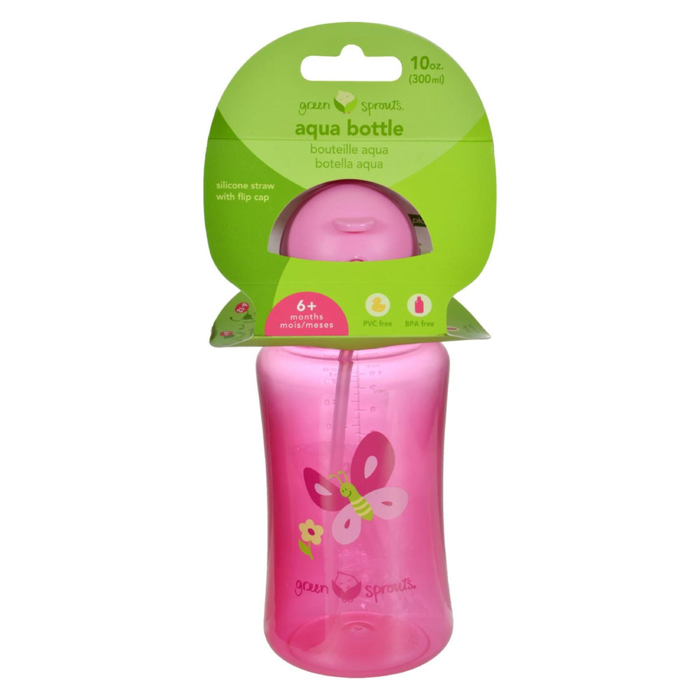 Green Sprouts Aqua Bottle, Pink, 1 Ct
