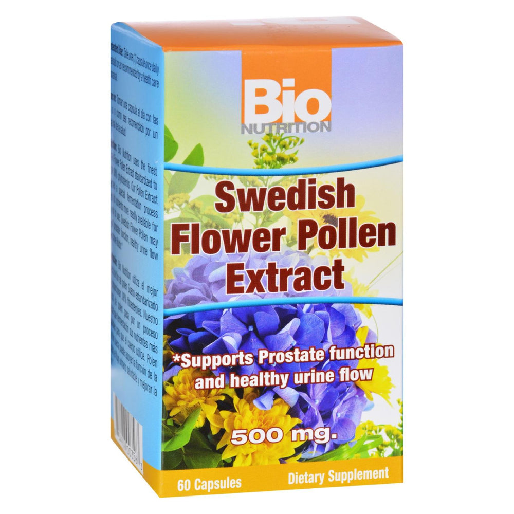 Bio Nutrition Inc Swedish Flower Pollen Extract, 500 Mg, 60 Veg Capsules
