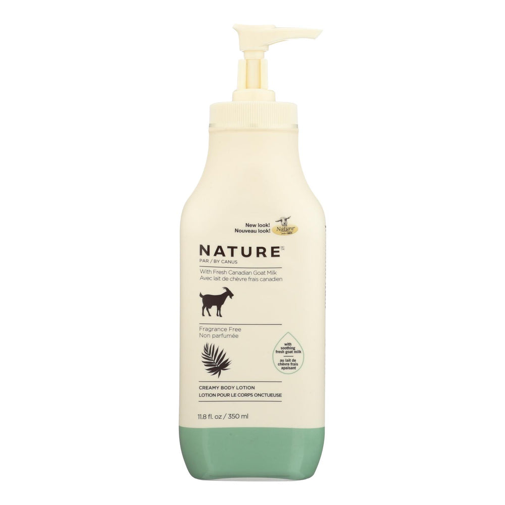 Nature By Canus Lotion, Goats Milk, Nature, Fragrance Free, 11.8 Oz