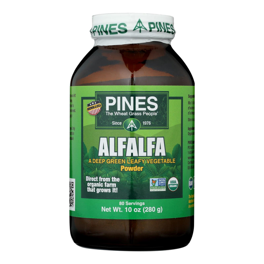 Pines International Alfalfa - Organic - Powder - 10 Oz