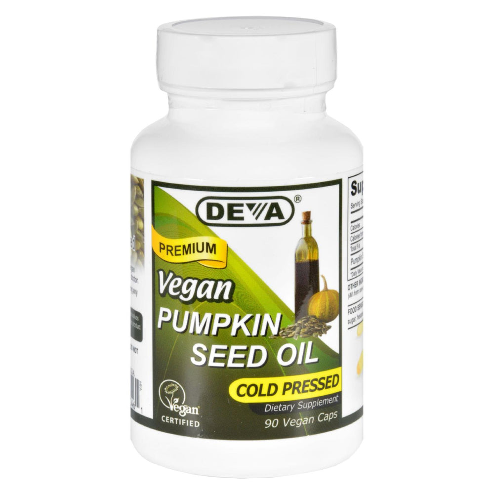 Deva Vegan Vitamins, Pumpkin Seed Oil, Vegan, 90 Vegan Capsules