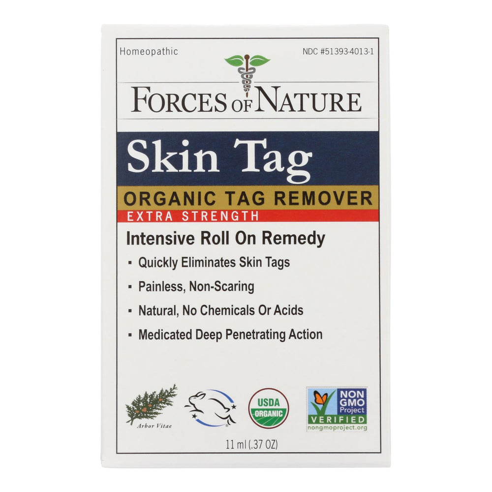 Forces Of Nature Skin Tag Control, Certified Organic, Extra Strength, 11 Ml