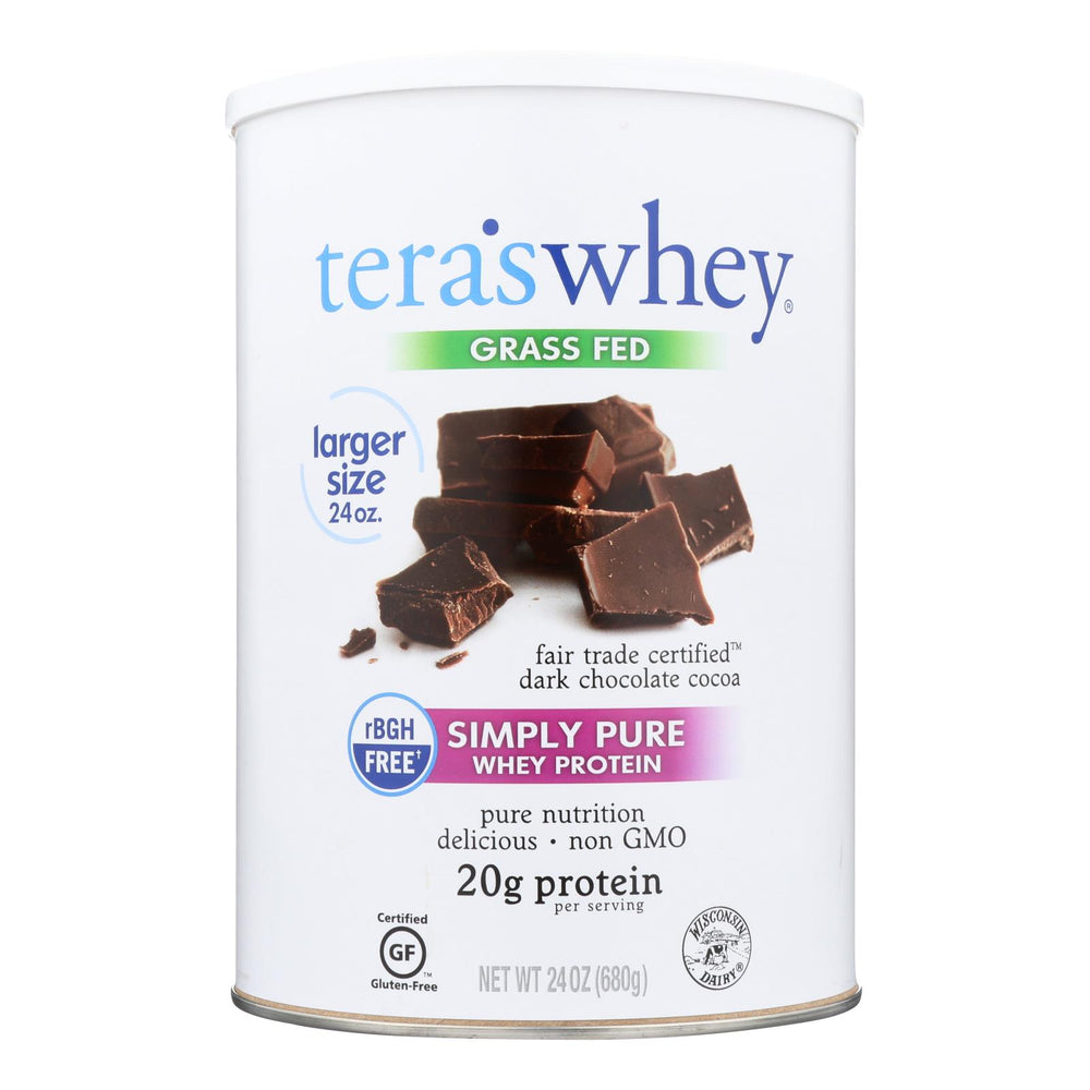 
                  
                    Tera's Whey Protein, Rbgh Free, Fair Trade Dark Chocolate, 24 Oz
                  
                