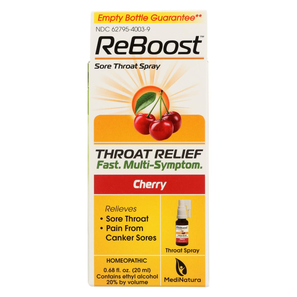 Reboost Throat Relief Spray, .68 Oz