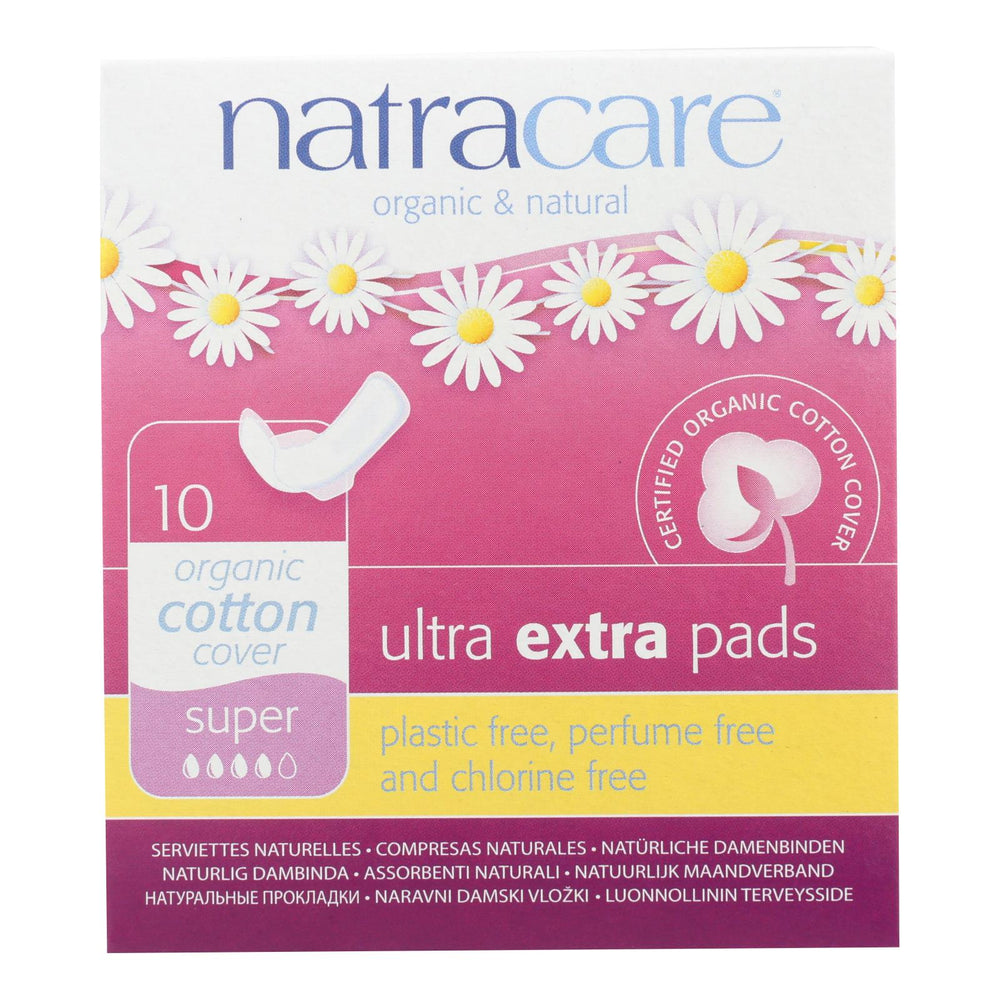 
                  
                    Natracare  Ultra Extra Pads W-wings, Super, 10 Count
                  
                