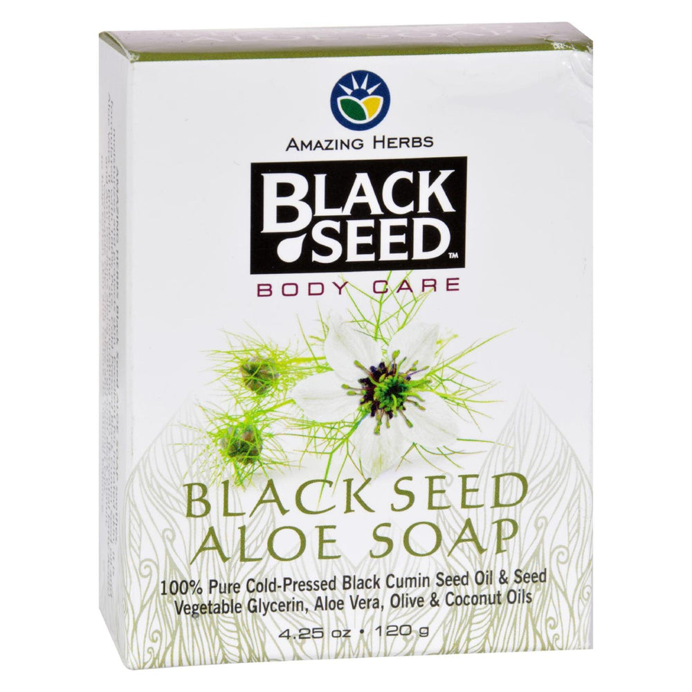 Black Seed Bar Soap, Aloe, 4.25 Oz