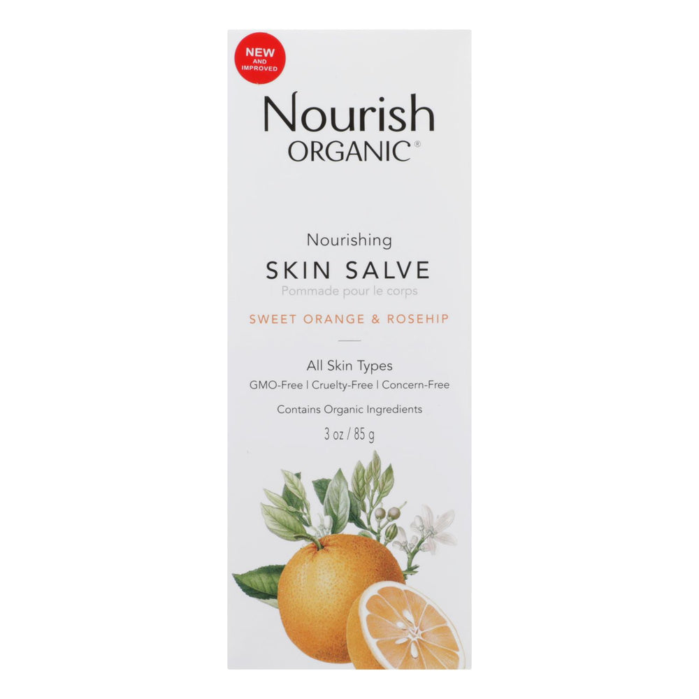 Nourish Organic Skin Salve with Sweet Orange & Rosehip - 3 oz.