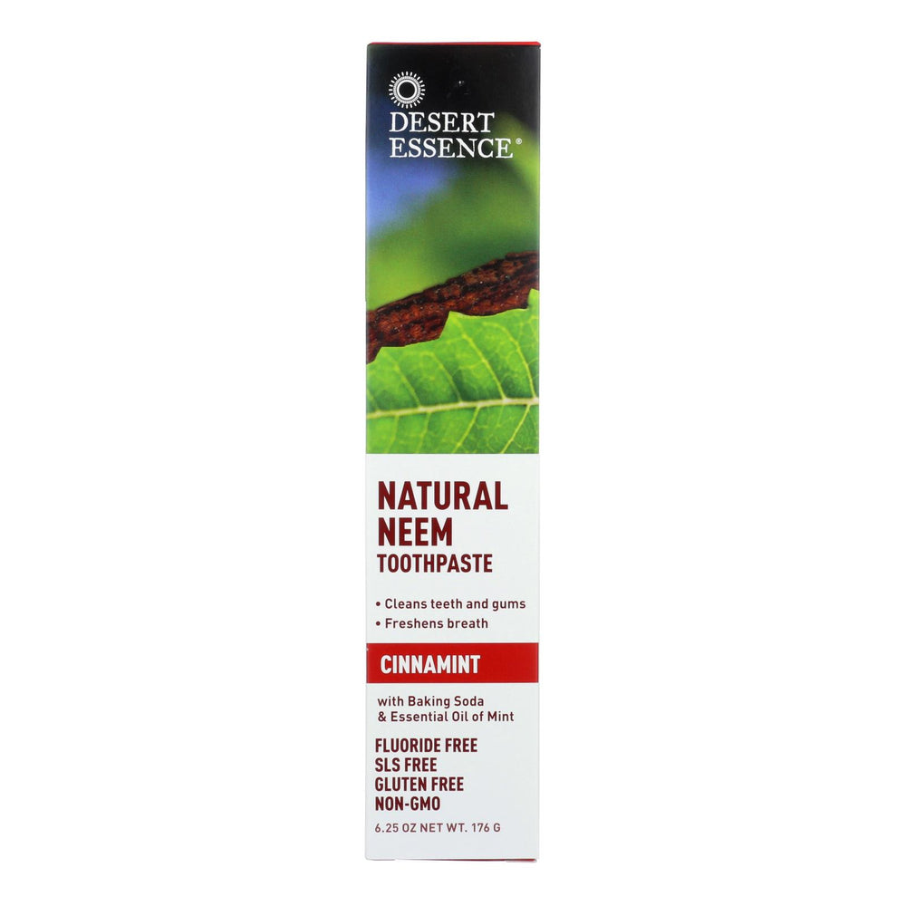 Desert Essence Neem Toothpaste Cinnamint - 6.25 oz.