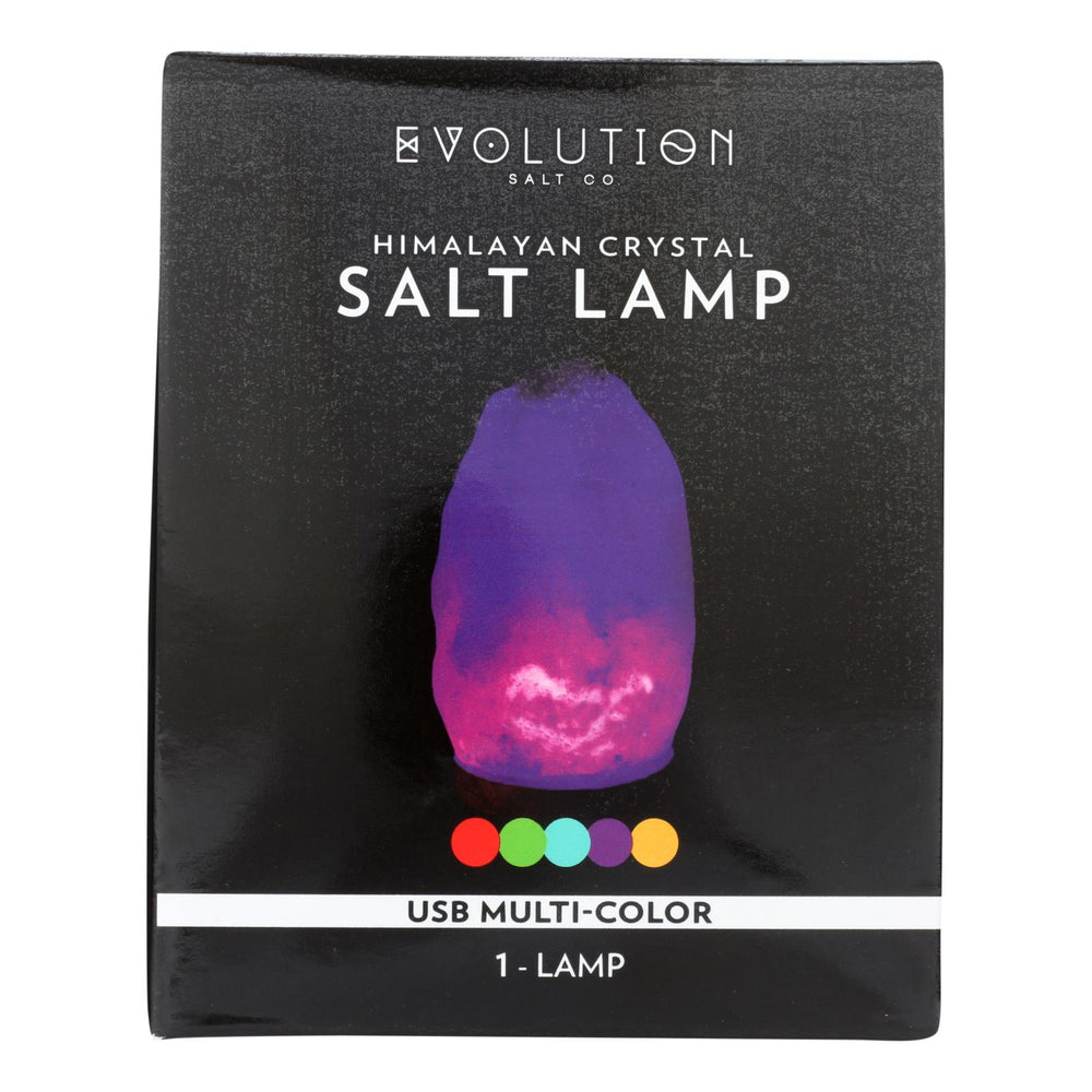 
                  
                    Evolution Salt Lamp, Usb, Natural, Multi Color Changing, 1 Count
                  
                