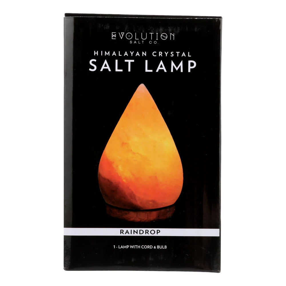 Evolution Salt Crystal Salt Lamp, Raindrop, 1 Count