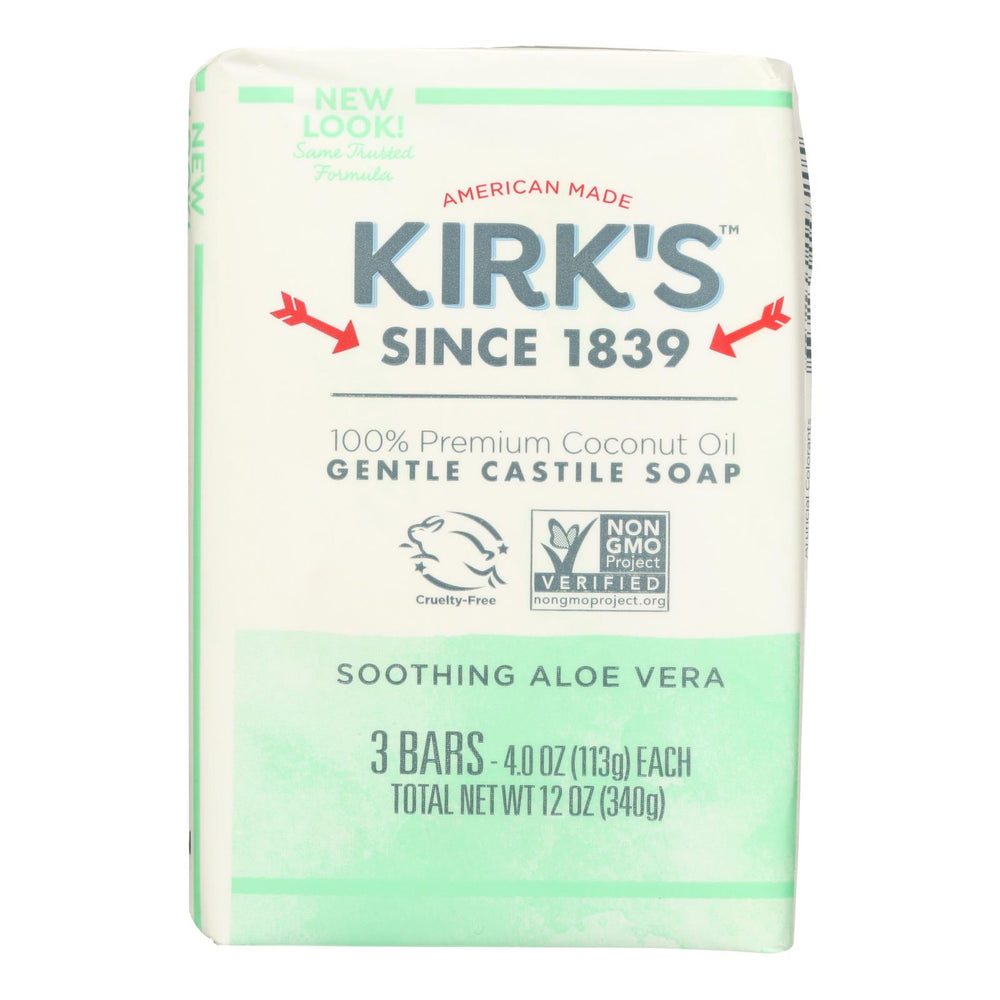 
                  
                    Kirks Natural Bar Soap, Coco Castile, Aloe Vera, 3 Pack, 3-4 Oz, 1 Each
                  
                