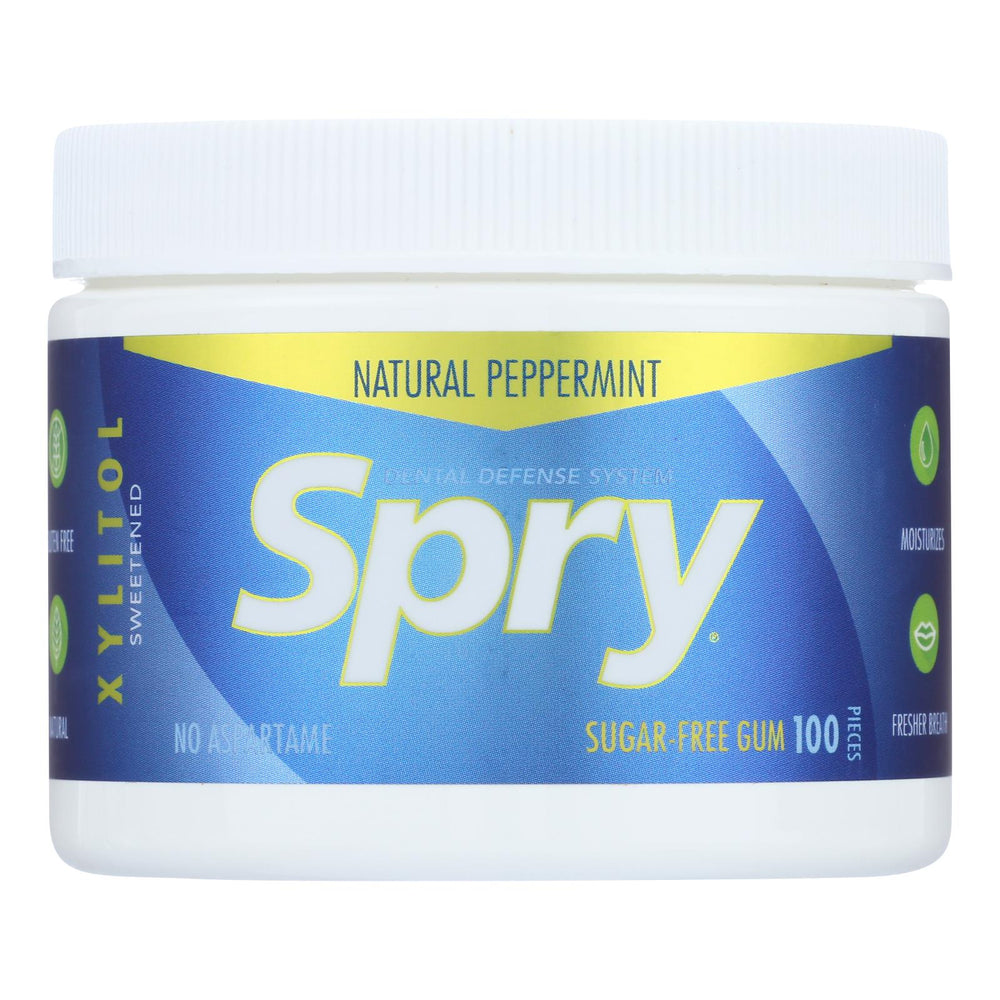 
                  
                    Spry Chewing Gum, Xylitol, Peppermint, 100 Count, 1 Each
                  
                