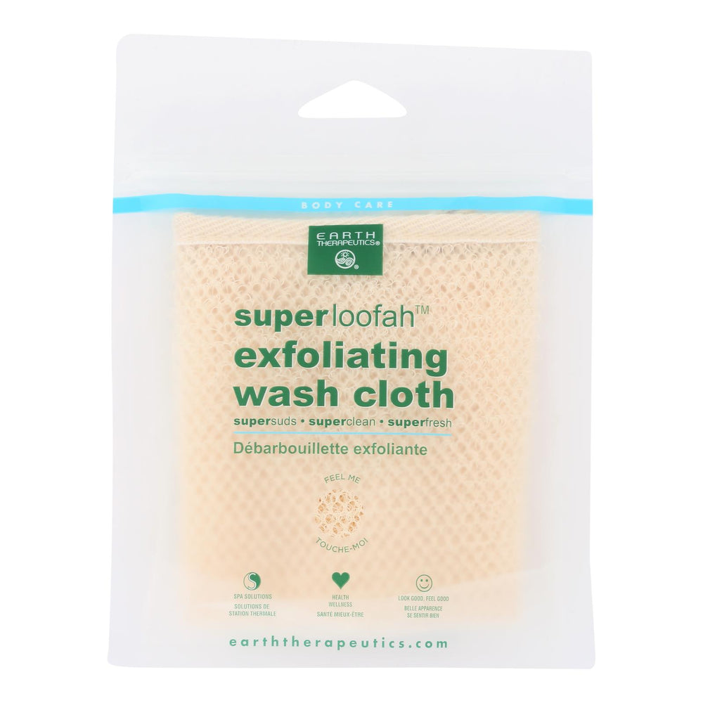 Earth Therapeutics Super Loofah Exfoliating Wash Cloth