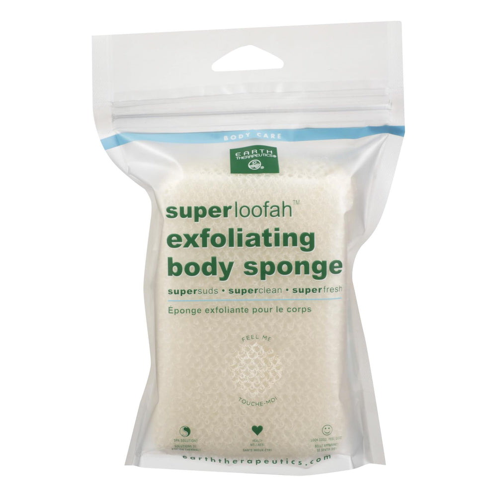 Earth Therapeutics Loofah, Super, Exfoliating, Body Sponge, 1 Count