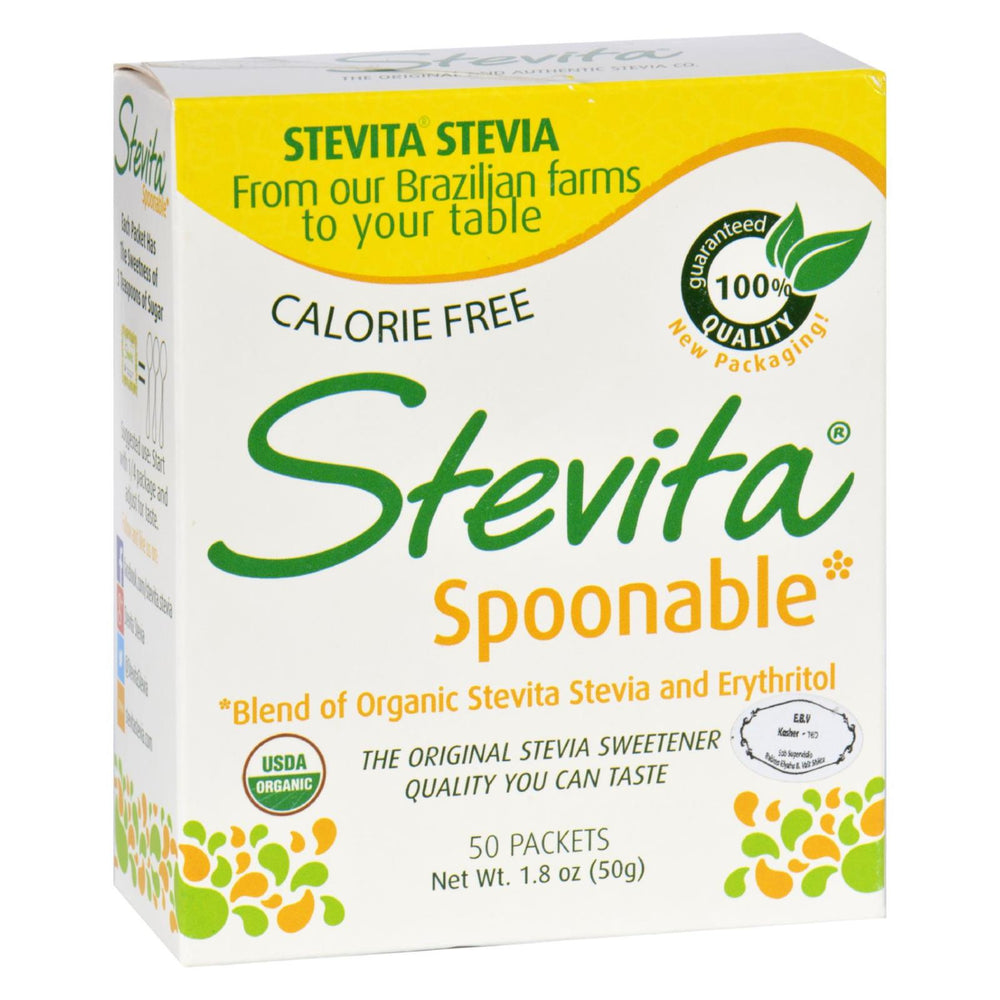 
                  
                    Stevita Stevia, Spoonable, Certified Organic, 50 Packets
                  
                