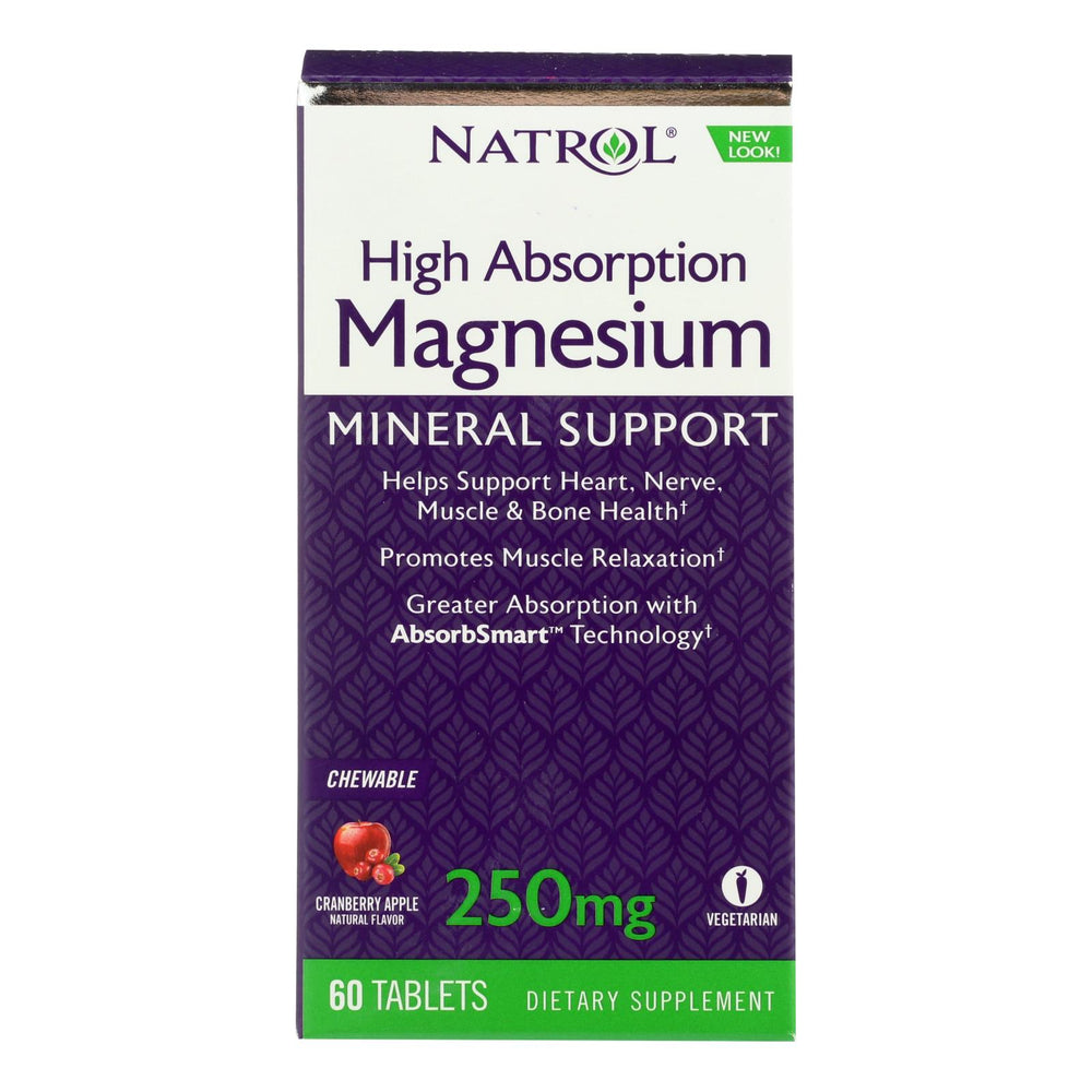 
                  
                    Natrol Magnesium, High Absorption, 60 Tablets
                  
                