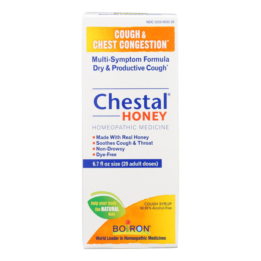 Boiron Chestal, Cough And Chest Congestion, Honey, Adult, 6.7 Oz