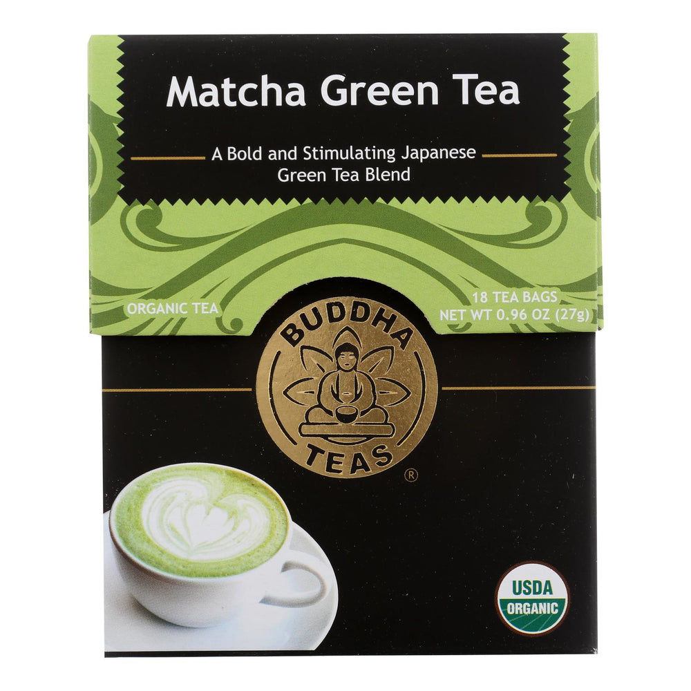 Buddha Teas -tea, Matcha Green, Case Of 6, 18 Bag