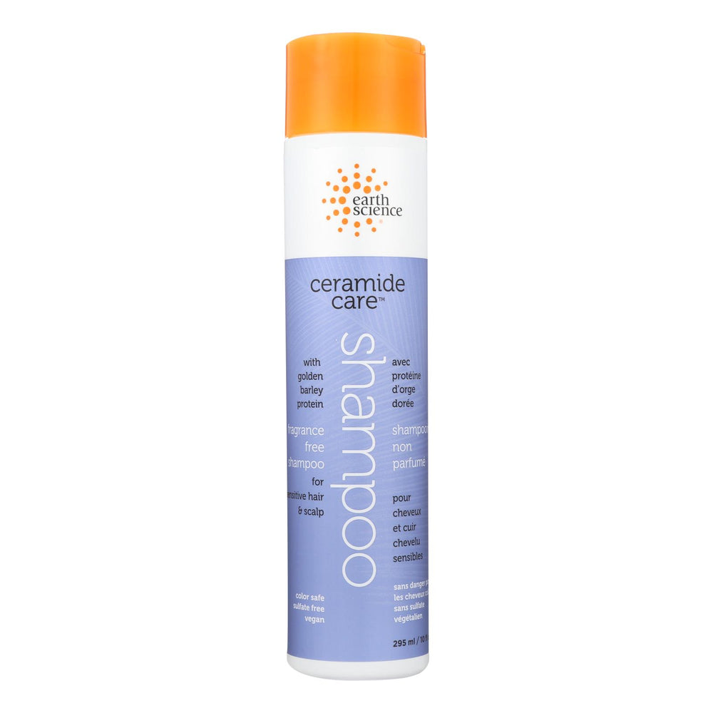 Earth Science Ceramide Care Fragrance Free Shampoo, 10 Fl Oz.