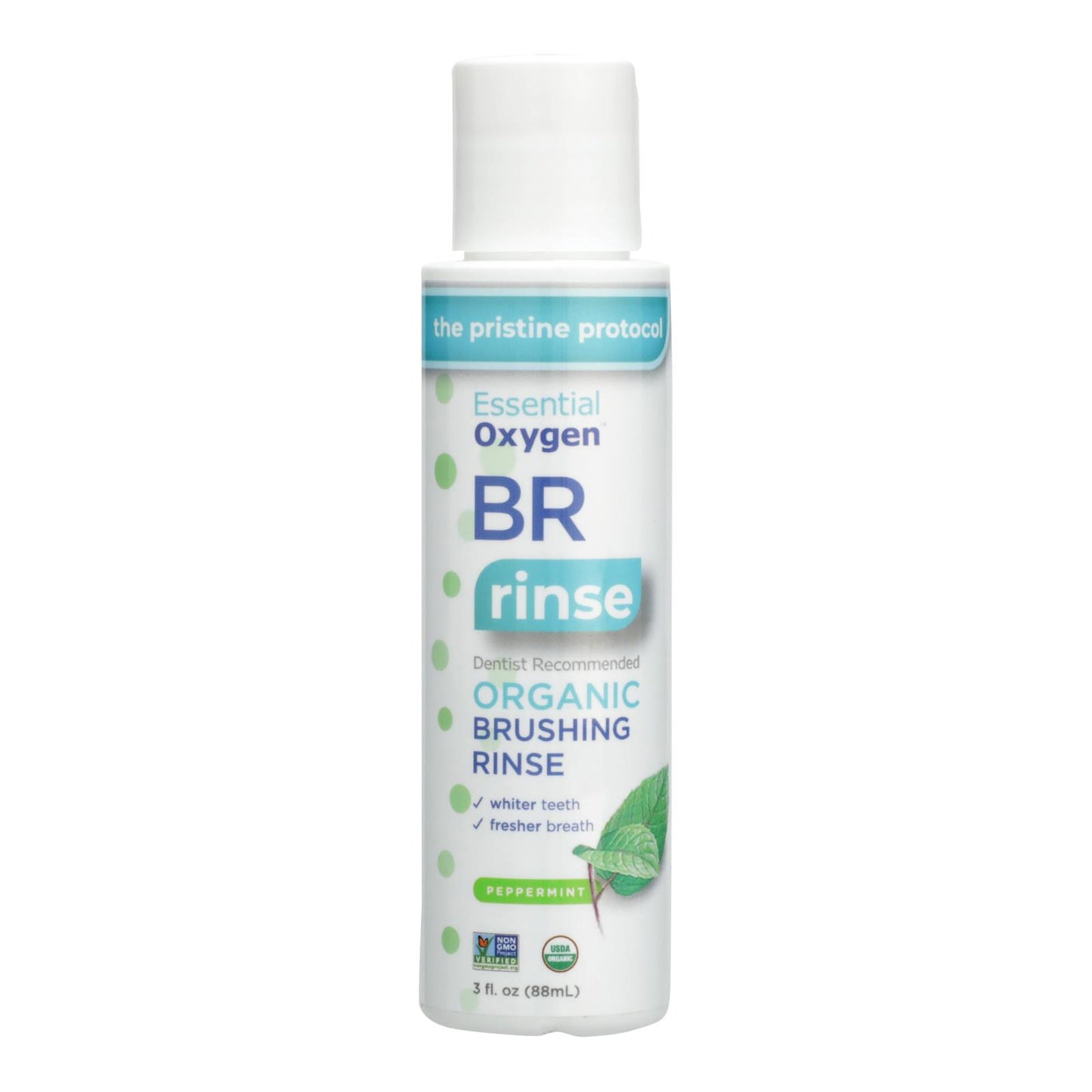 
                  
                    Essential Oxygen Brushing Rinse, Organic, Peppermint, 3 Oz
                  
                