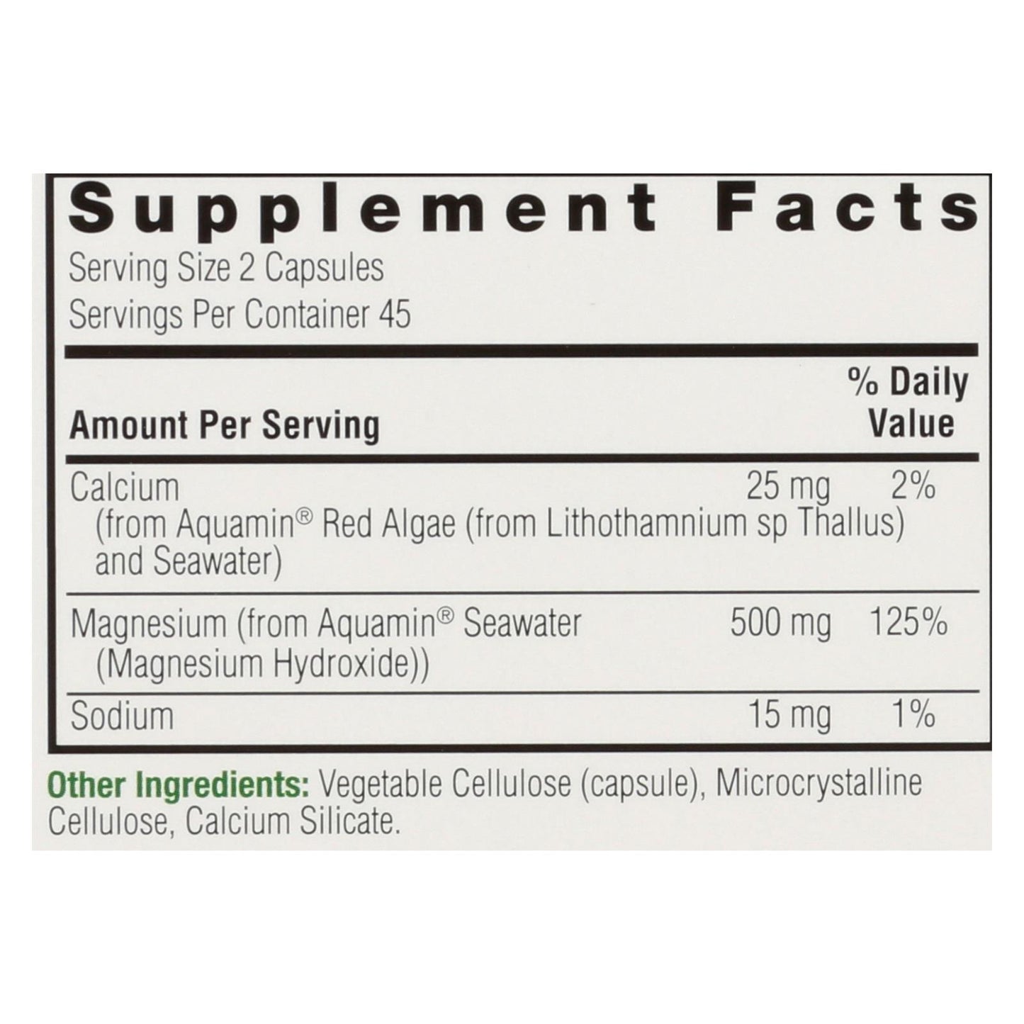 
                  
                    Nature's Answer Plant-based Magnesium Dietary Supplement , 1 Each, 90 Cap
                  
                