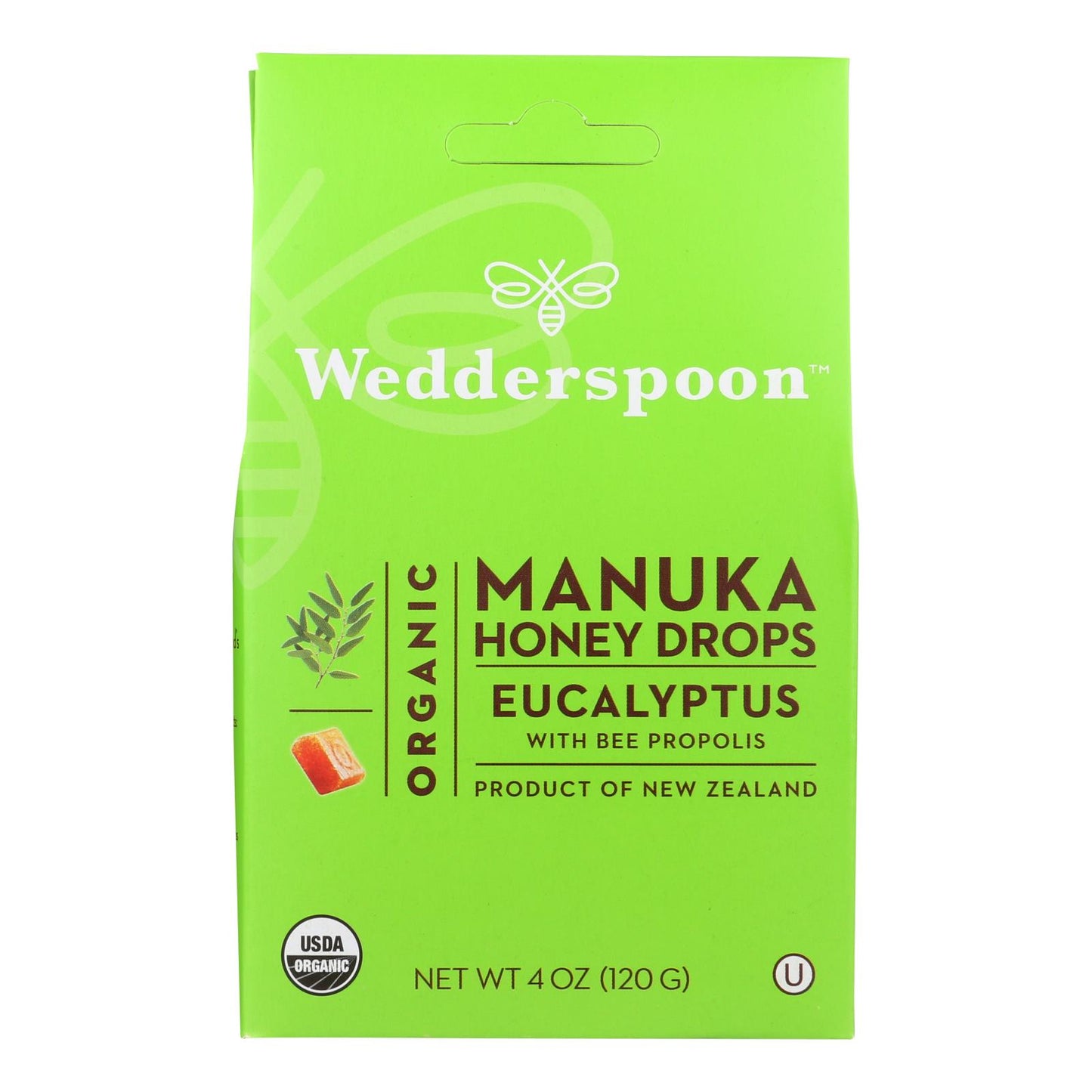 
                  
                    Wedderspoon Drops, Organic, Manuka Honey, Eucalyptus, 4 Oz
                  
                