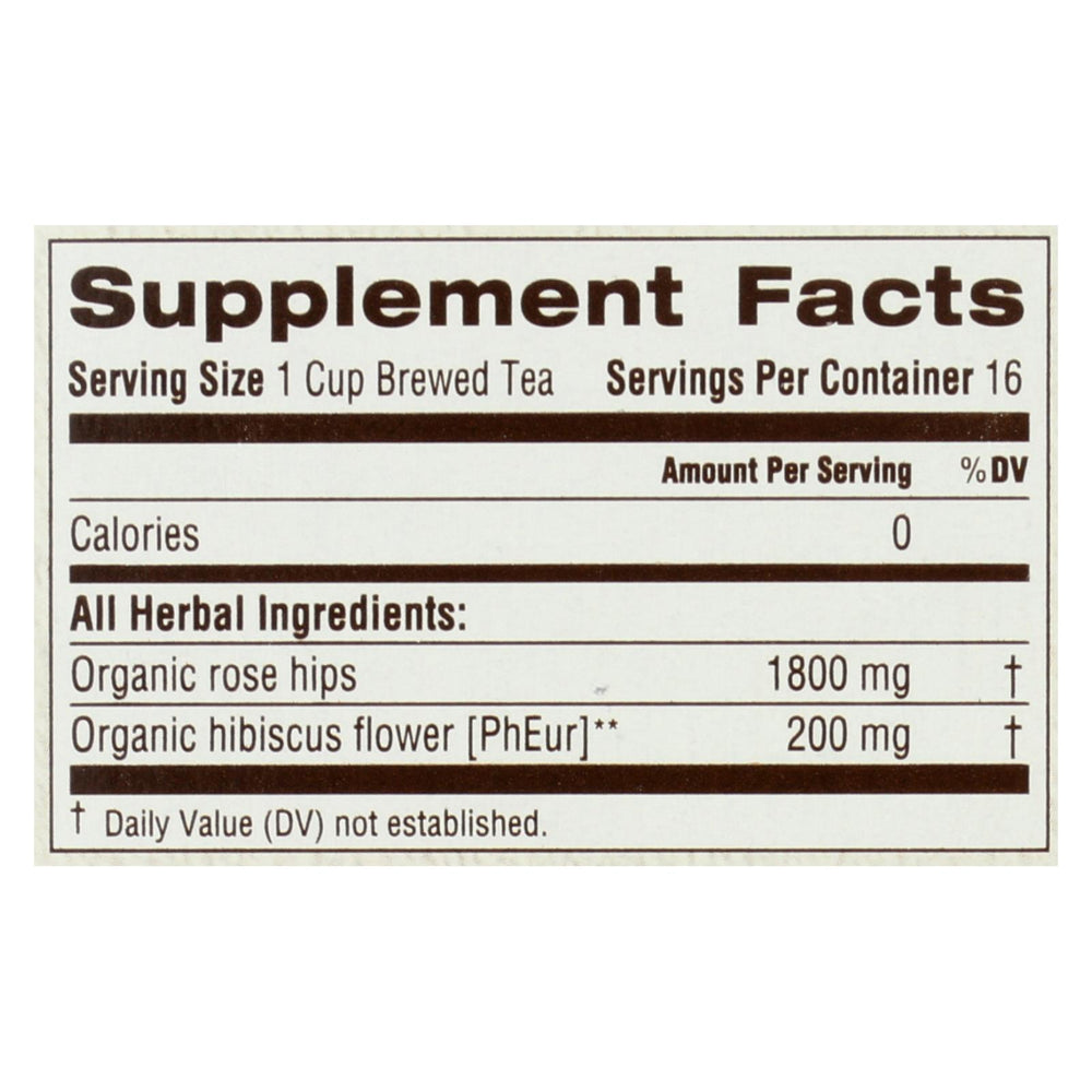 
                  
                    Traditional Medicinals Organic Herbal Tea, Rose Hips With Hibiscus, Case Of 6, 16 Count
                  
                