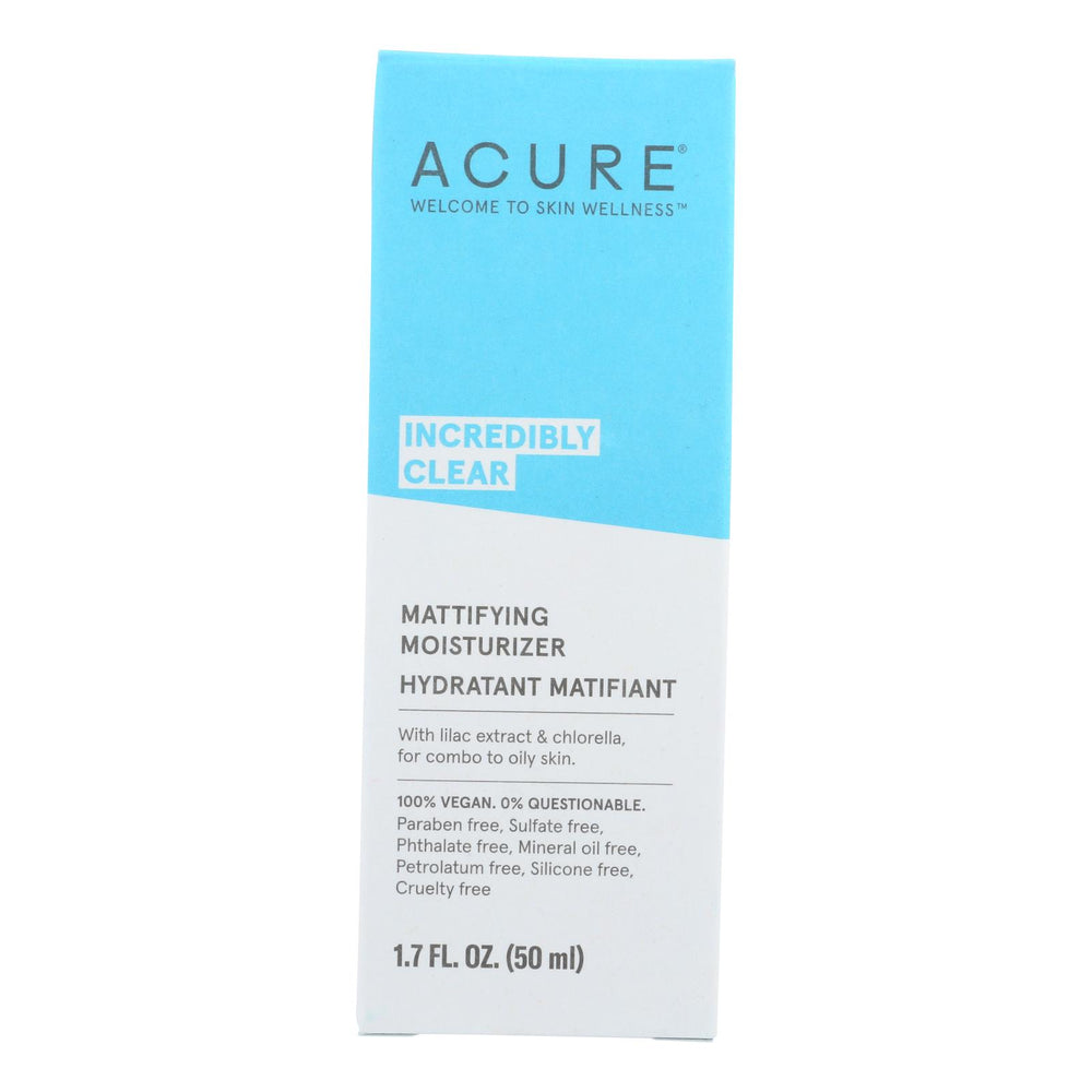 Acure Oil Control Facial Moisturizer, Lilac Extract And Chlorella, 1.75 Fl Oz.