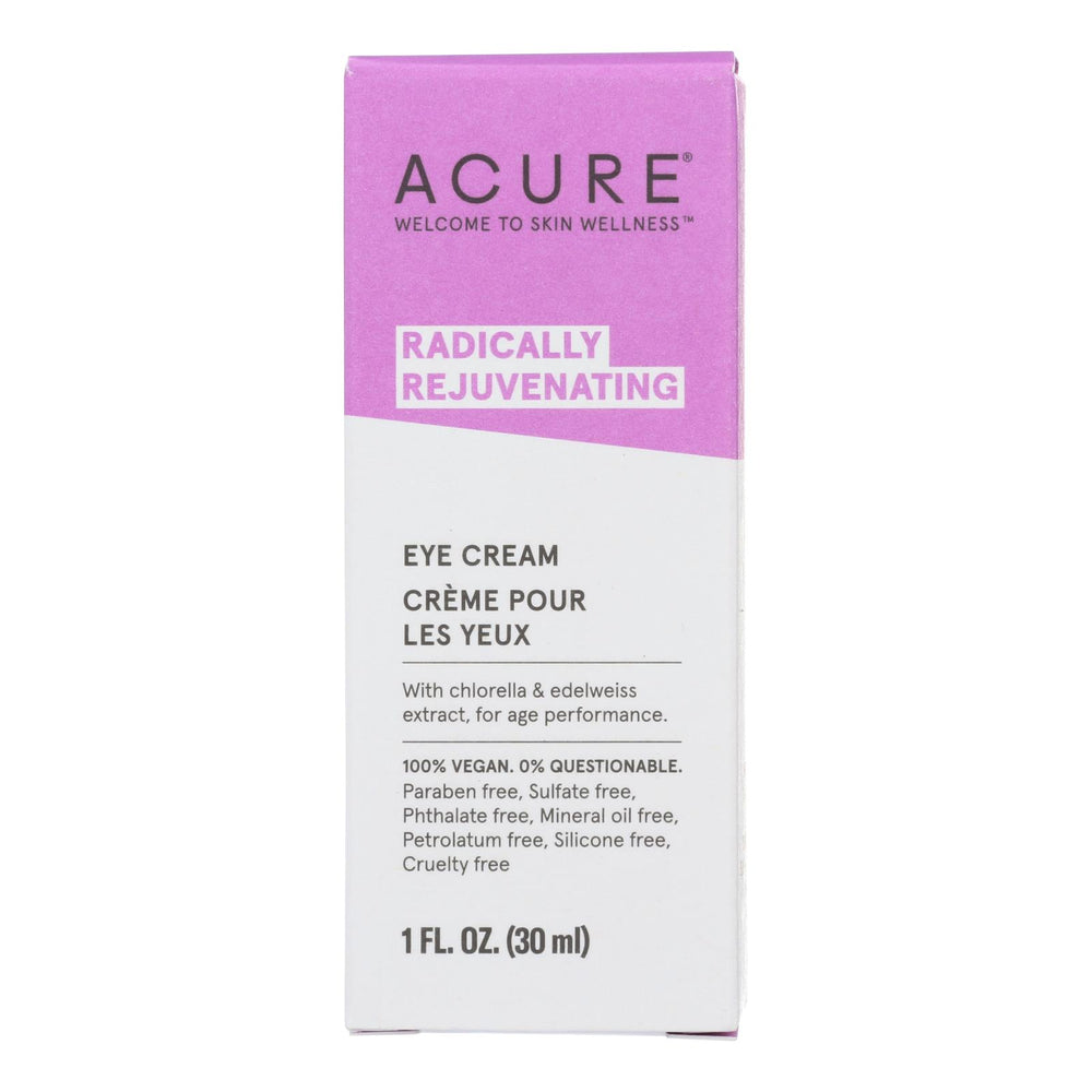 
                  
                    Acure Eye Cream, Chlorella And Edelweiss Stem Cell, 1 Fl Oz.
                  
                