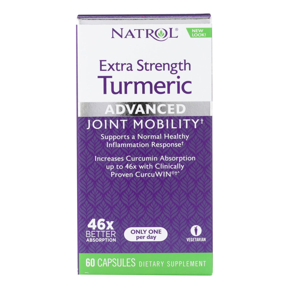 Natrol Turmeric Capsules, Extra Strength, 60 Count