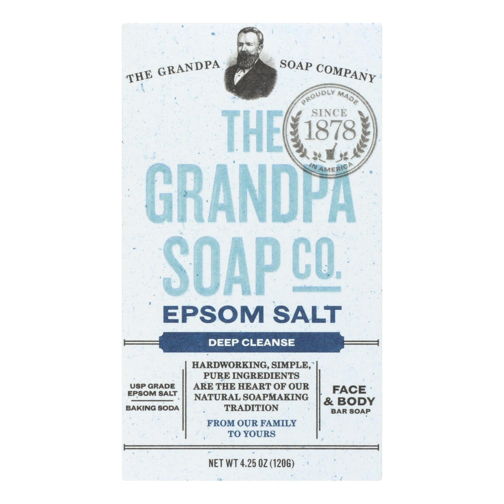 Grandpa Soap Bar Soap, Epsom Salt, 4.25 Oz