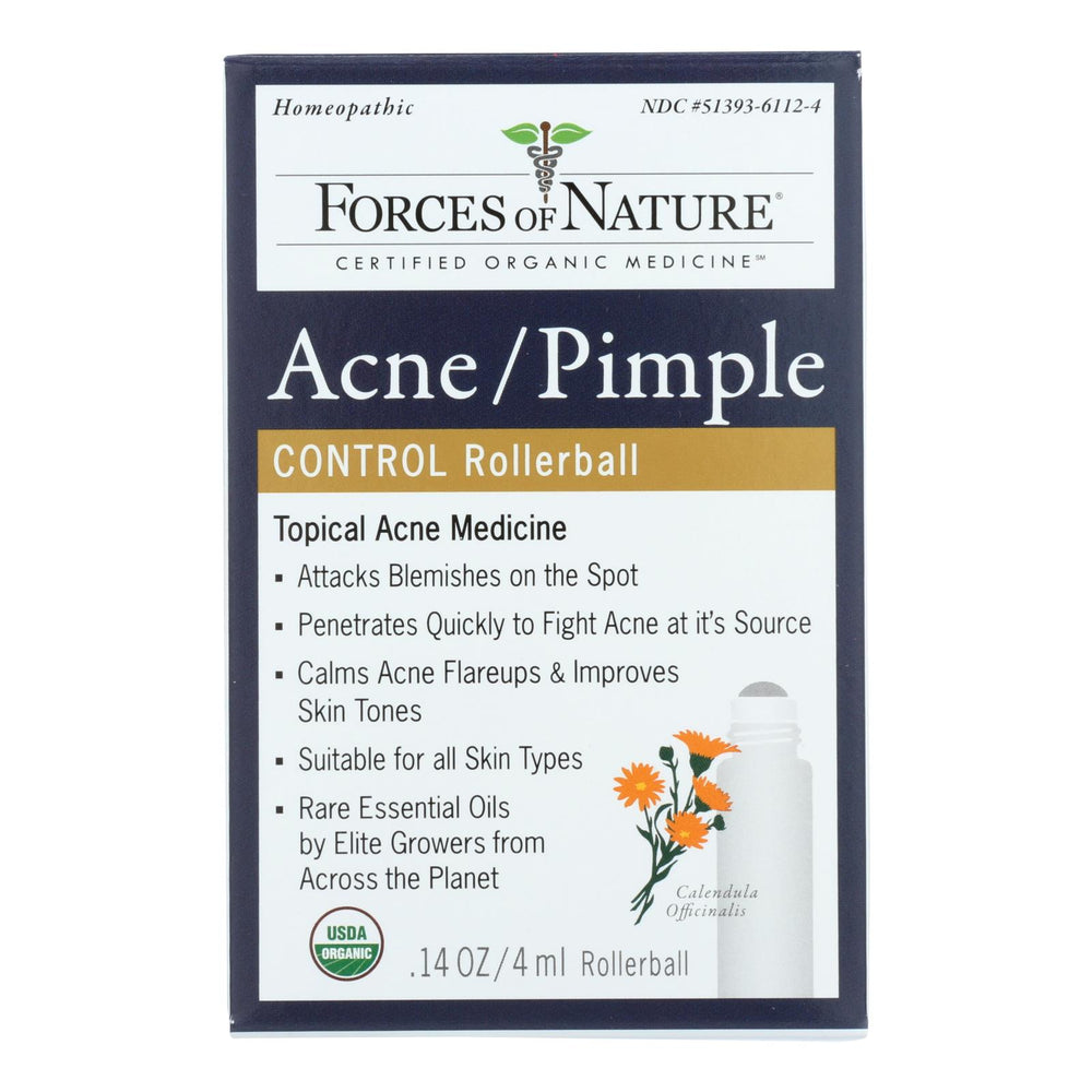 Forces Of Nature Acne-pimple Rollerball Applicator , 1 Each, 4 Ml