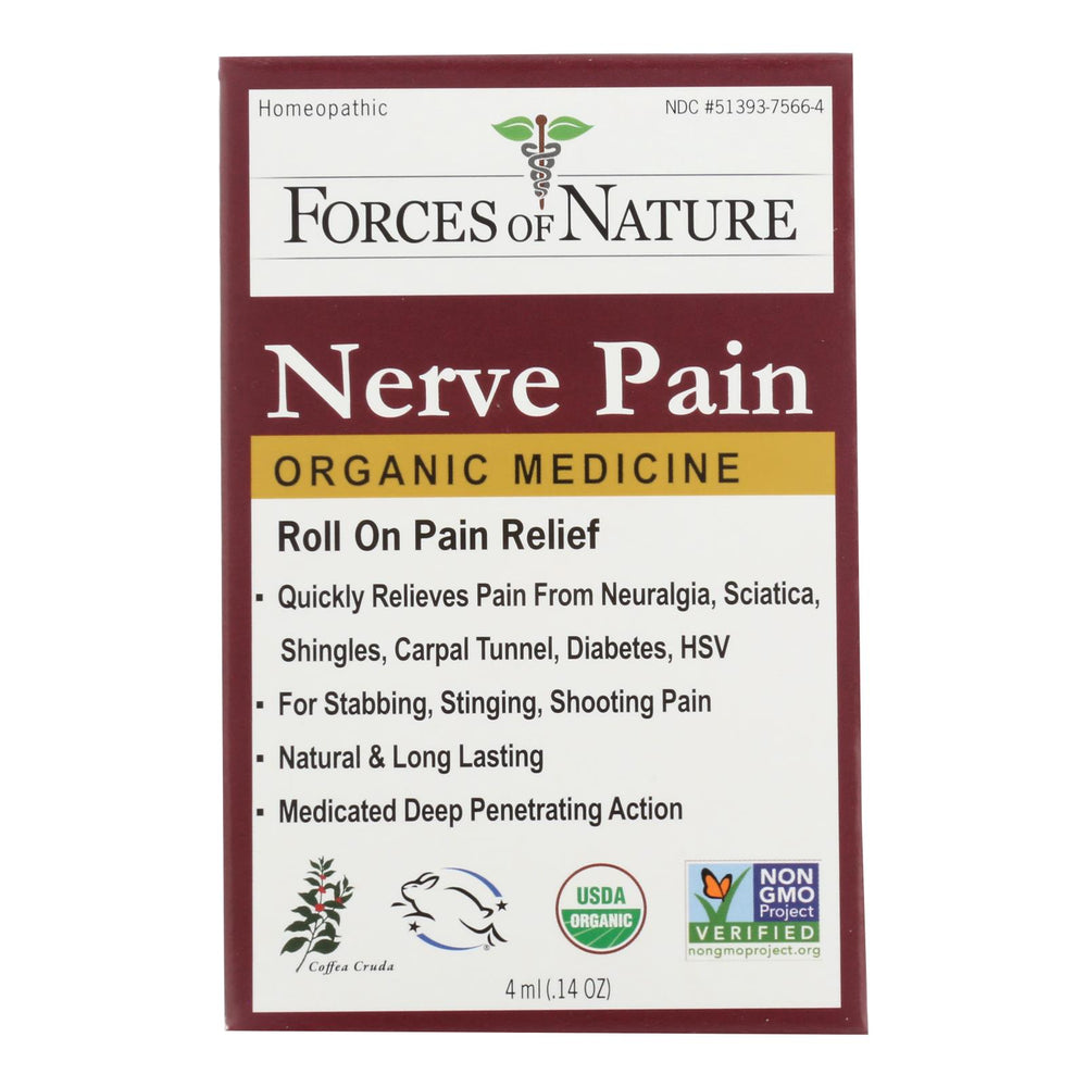 Forces Of Nature Nerve Pain Treatment Roll On - 4 ml.