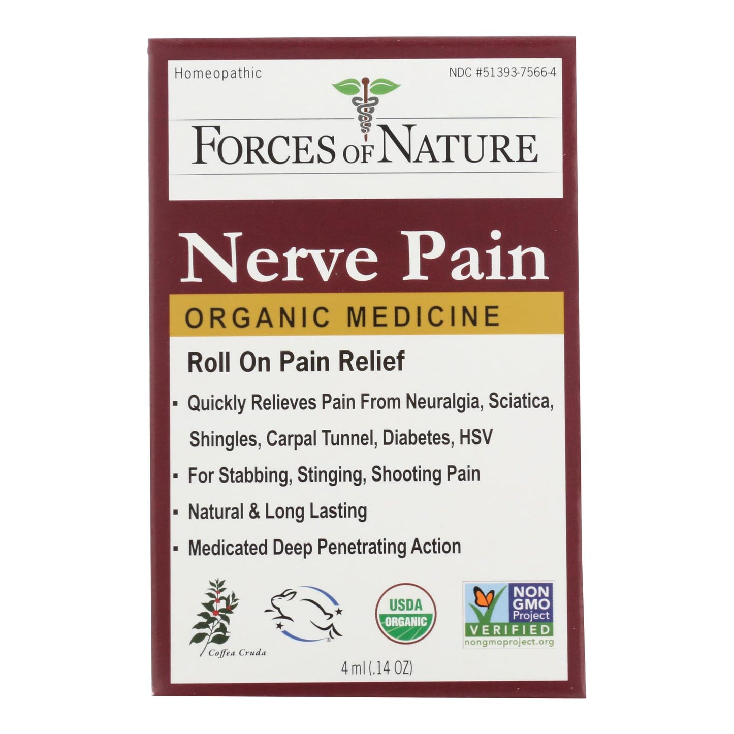 
                  
                    Forces Of Nature Nerve Pain Treatment Roll On - 4 ml.
                  
                