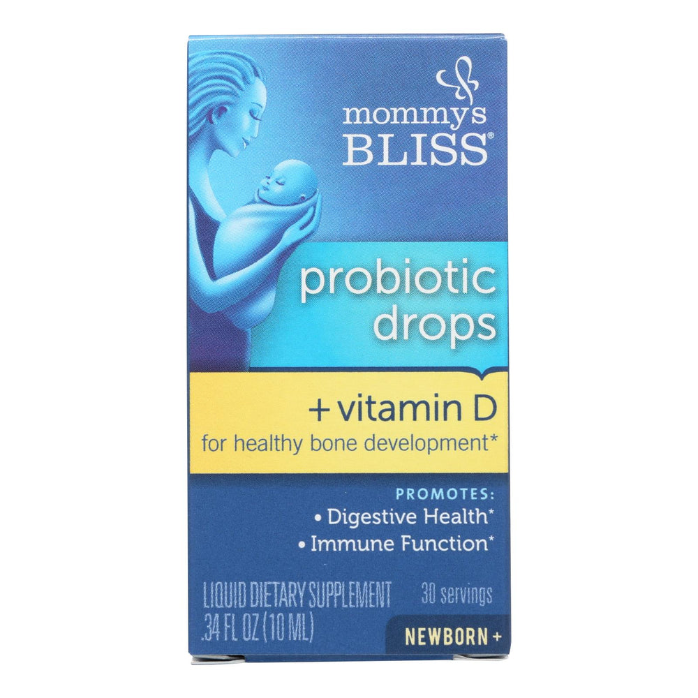 Mommy's Bliss Probiotic Drops + Vitamin D , 1 Each, .34 Fz