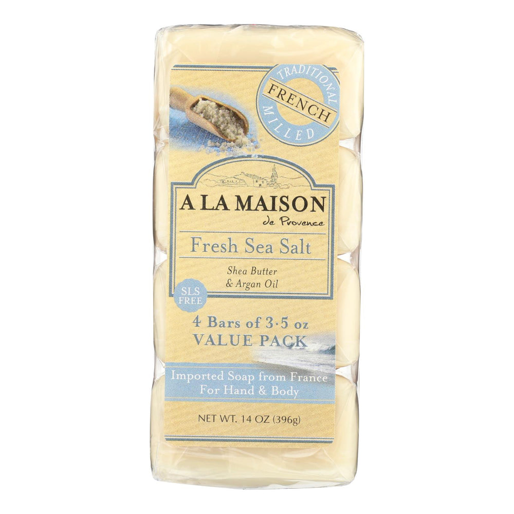 
                  
                    A La Maison Bar Soap, Fresh Sea Salt, 4-3.5 Oz
                  
                
