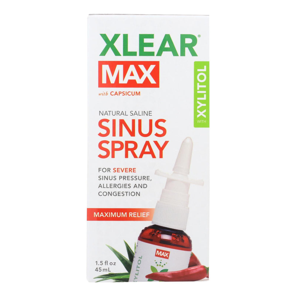 
                  
                    Xlear Nasal Spray, Xylitol, Max, 1.5 Fl Oz
                  
                