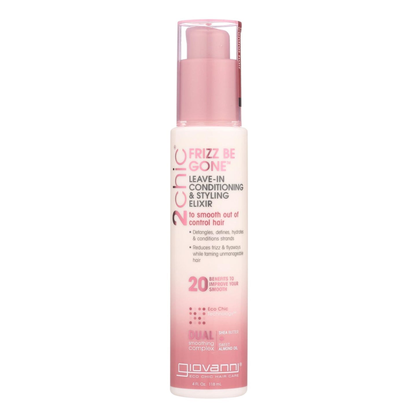 
                  
                    Giovanni 2chic Frizz Be Gone Leave-In Conditioning & Styling Elixir - 4 fl oz.
                  
                