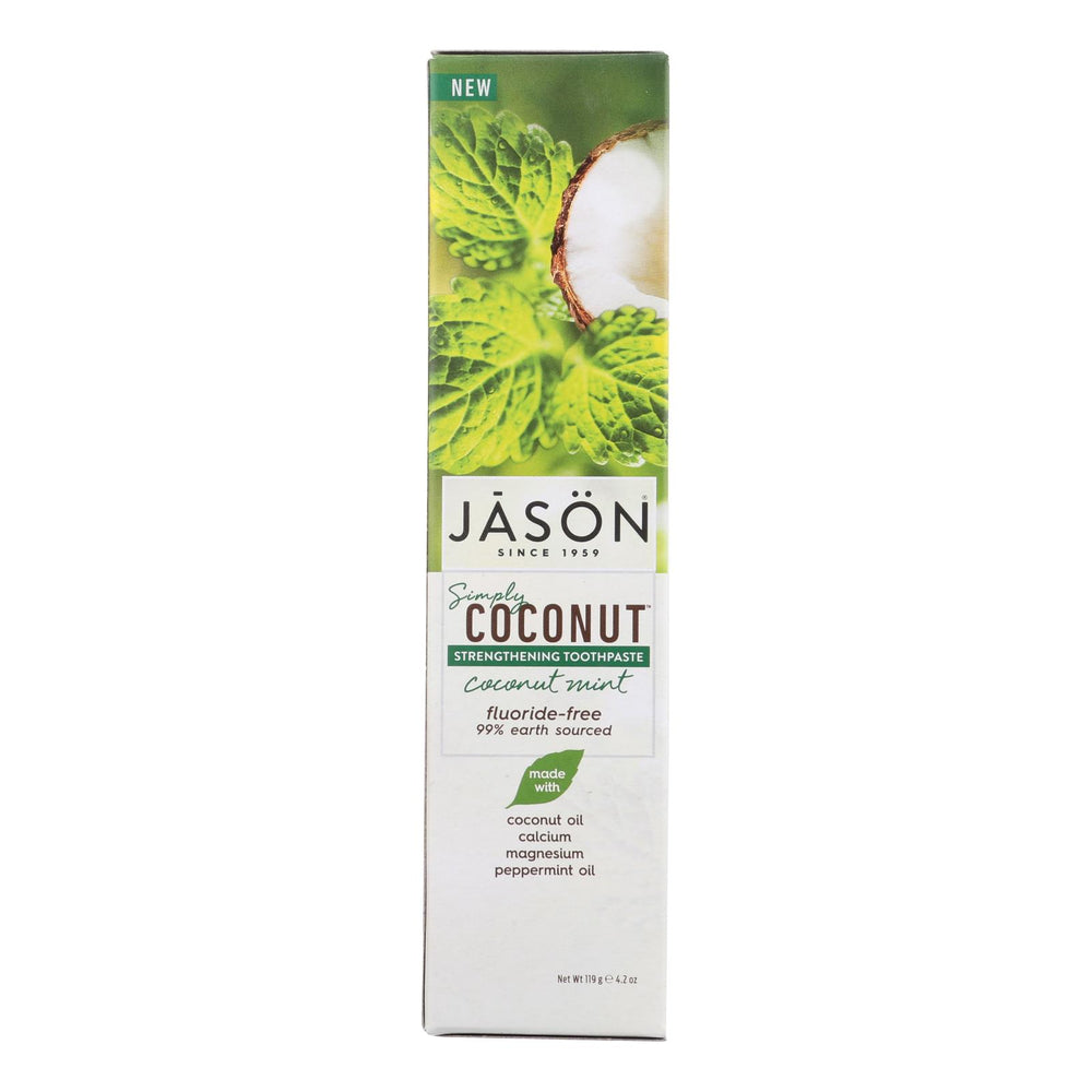 Jason Natural Products Strengthening Toothpaste, Coconut Mint, 4.2 Oz
