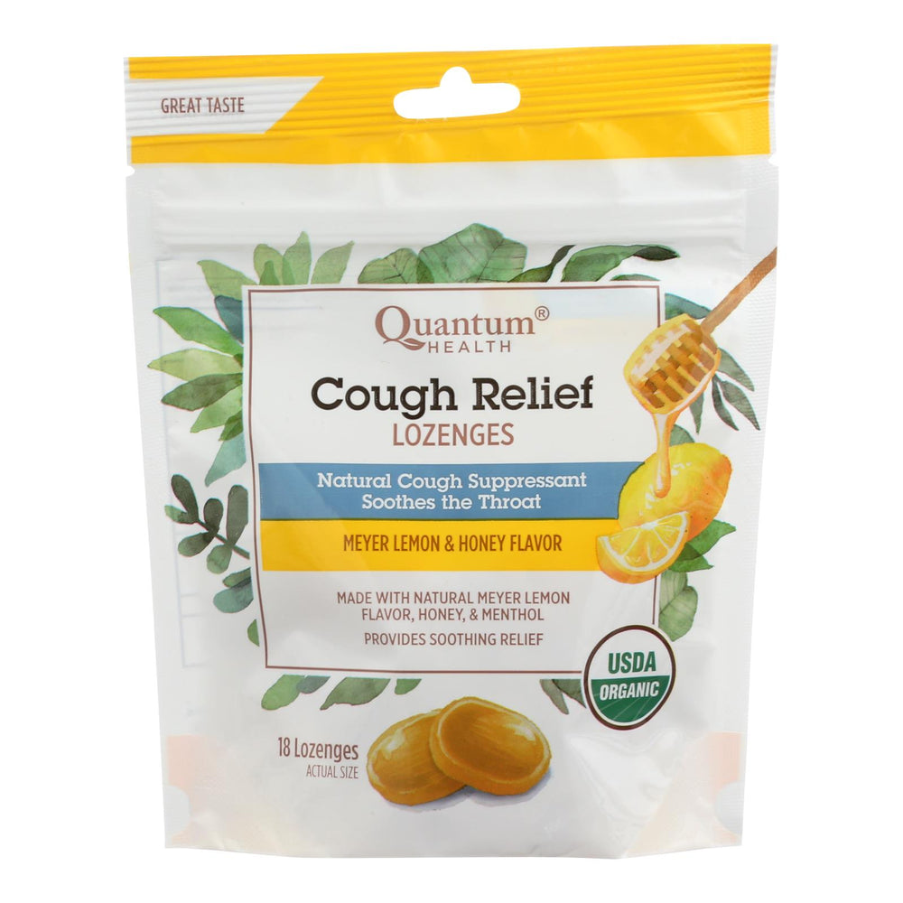 
                  
                    Quantum Research Organic Cough Relief Lozenges, Meyer Lemon & Honey, 18 Count
                  
                