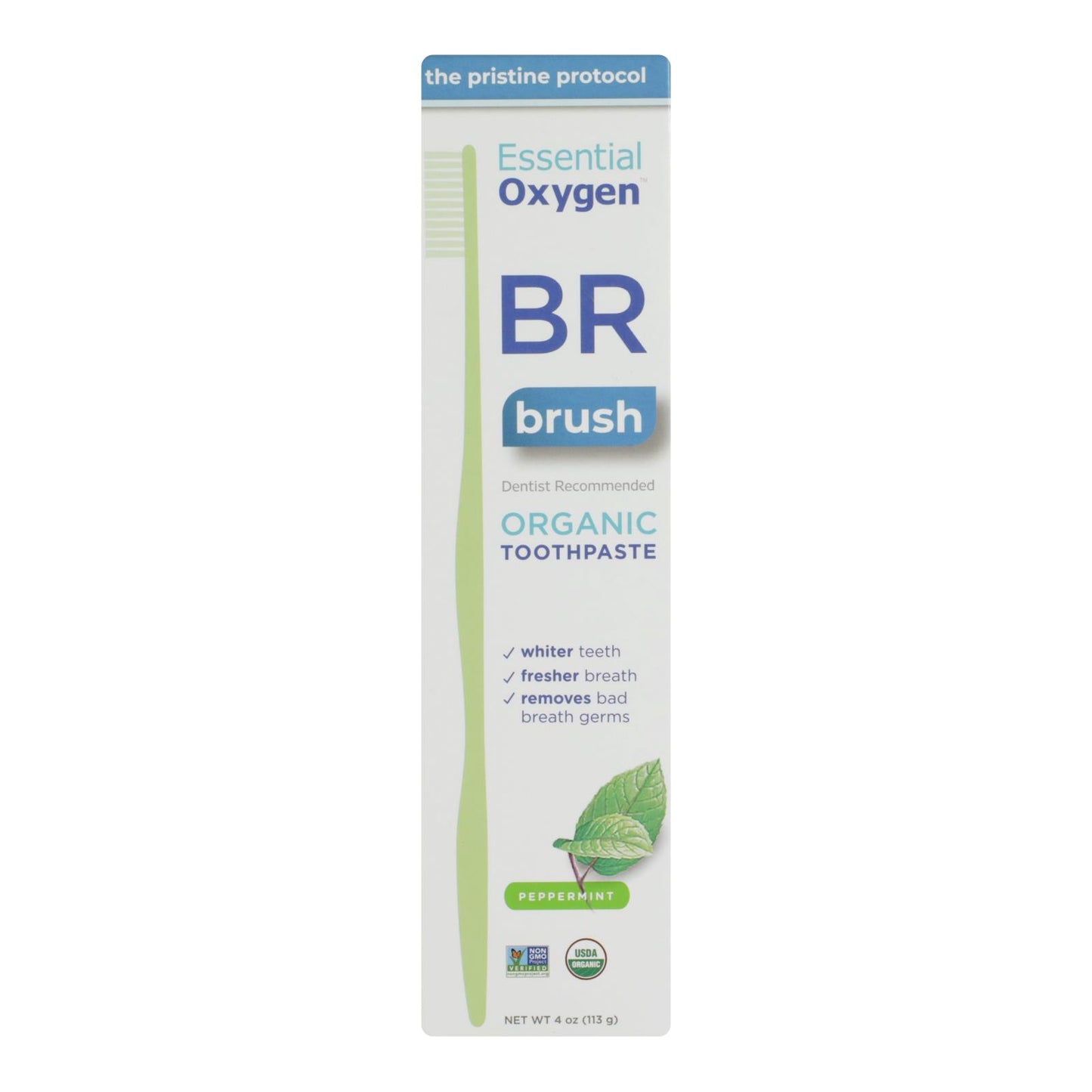 
                  
                    Essential Oxygen Toothpaste, Peppermint, Case Of 1, 4 Oz.
                  
                