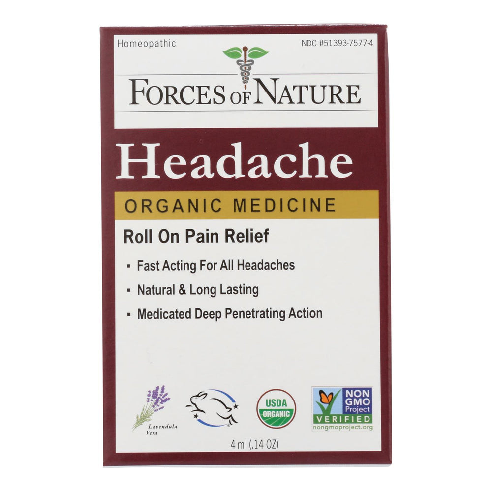 
                  
                    Forces Of Nature, Headache Pain Mngmt, 1 Each, 4 Ml
                  
                