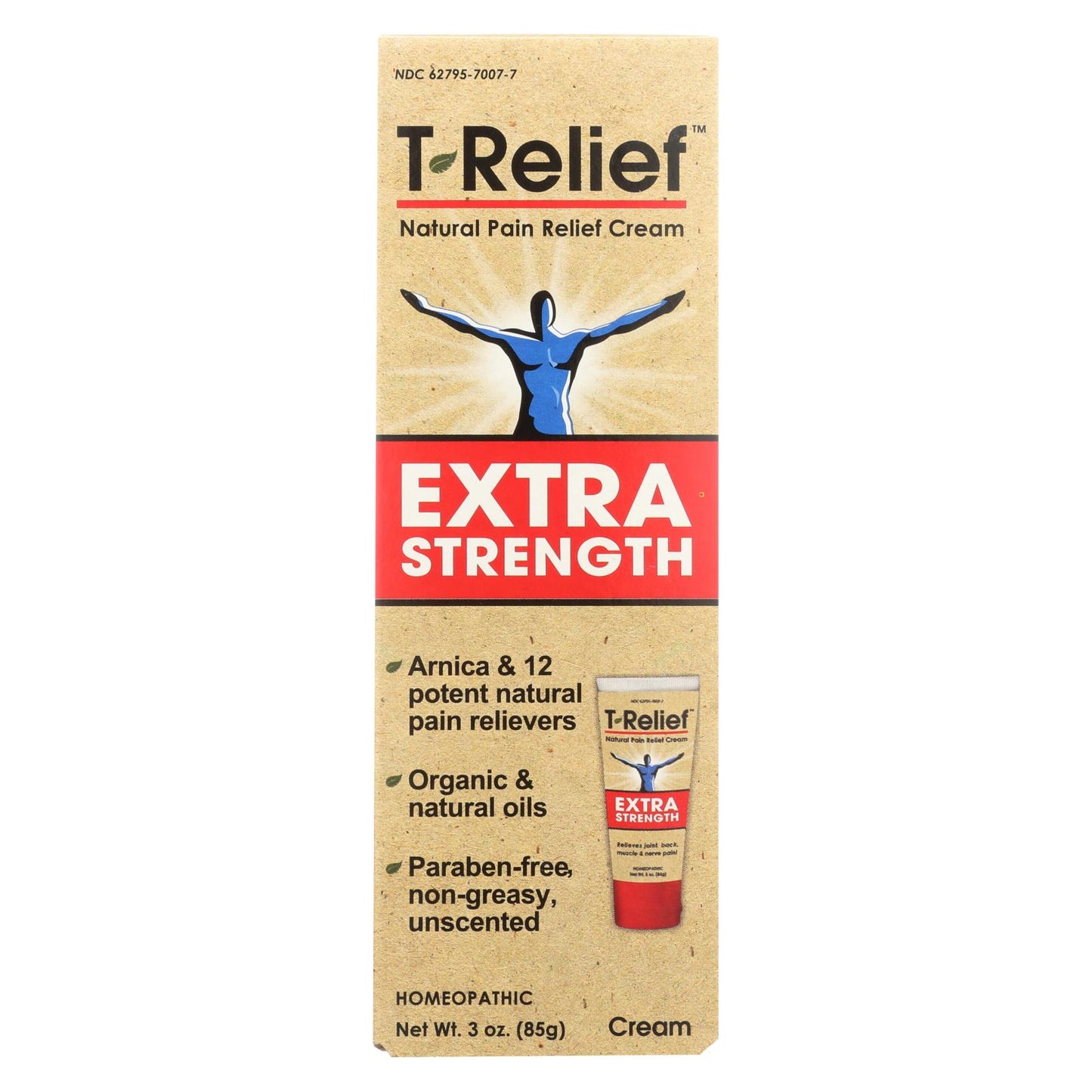 
                  
                    T-relief Natural Pain Relief Cream, Extra Strength, 3 Oz.
                  
                