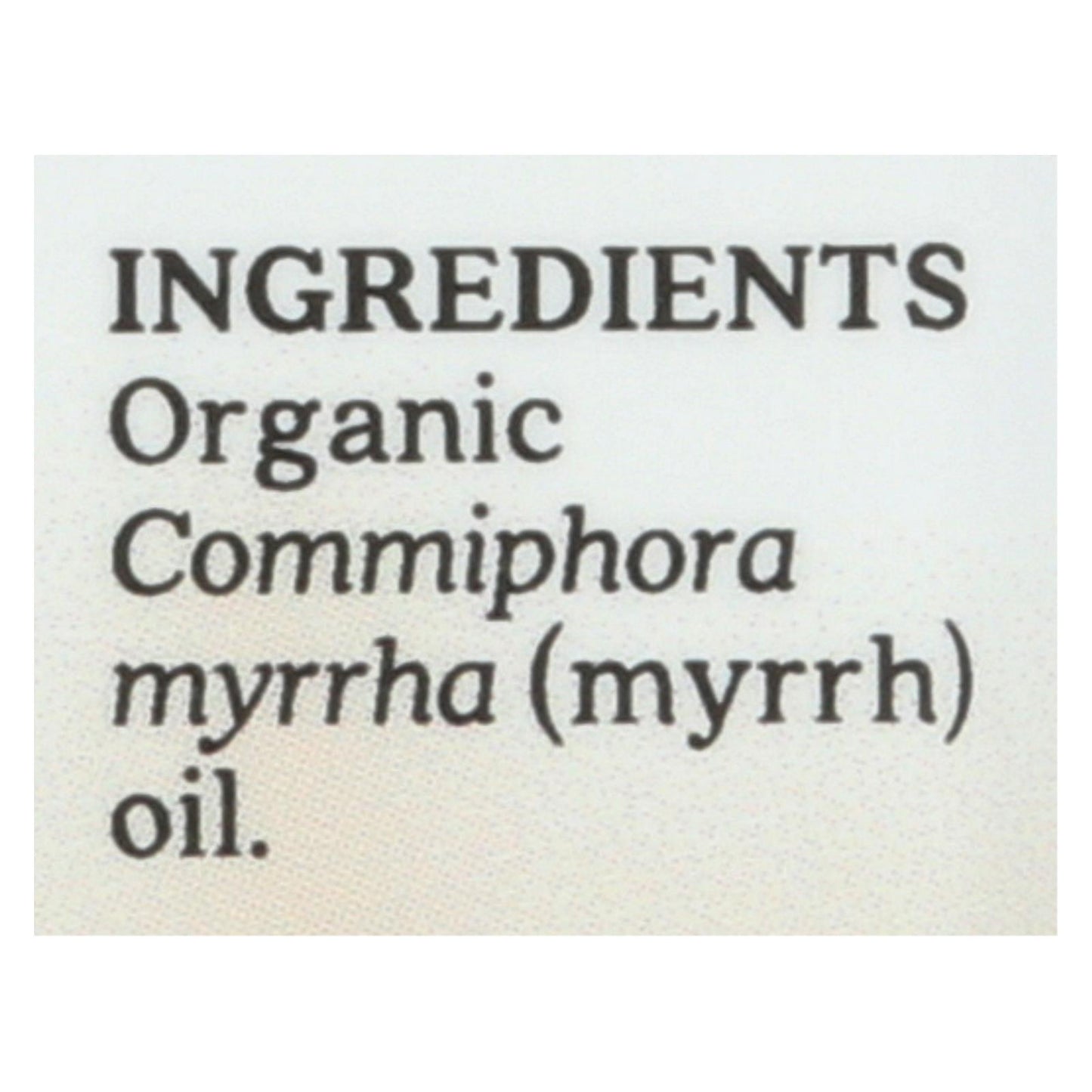 
                  
                    Aura Cacia Essential Oil, Myrrh, Case Of 1, .25 Fl Oz.
                  
                