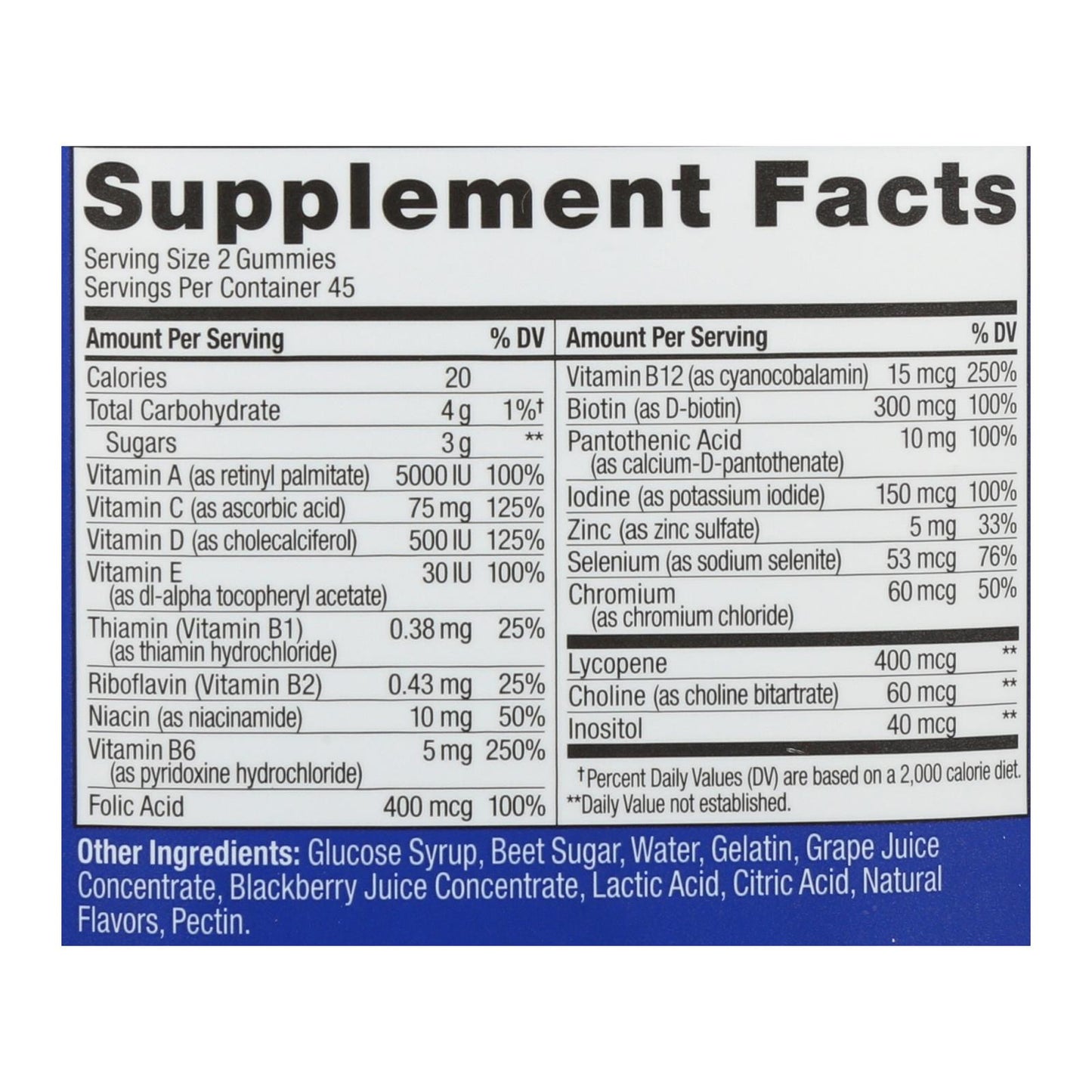 
                  
                    Olly Vitamins Multi Mens Blkbr, 1 Each, 90 Ct
                  
                