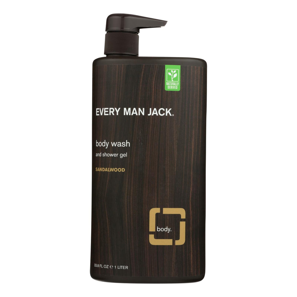 Every Man Jack Body Wash Sandalwood - 33.8 fl oz.